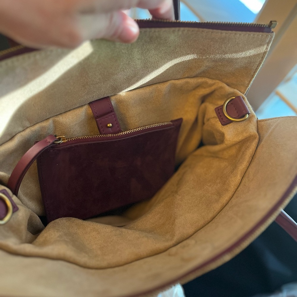 Lucchese Two-Tone Leather Handbag - Picture 7 of 13